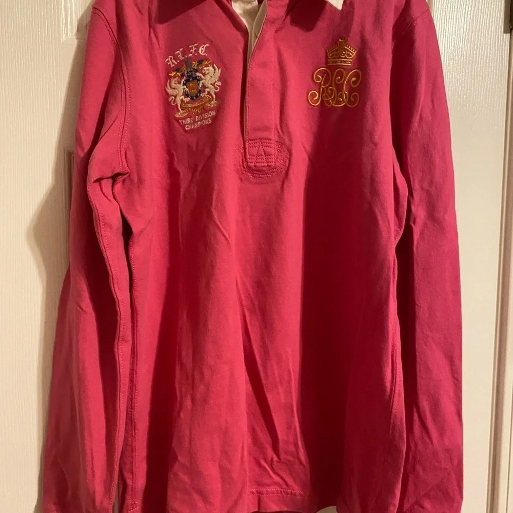 Pink Ralph Lauren Rugby Shirt